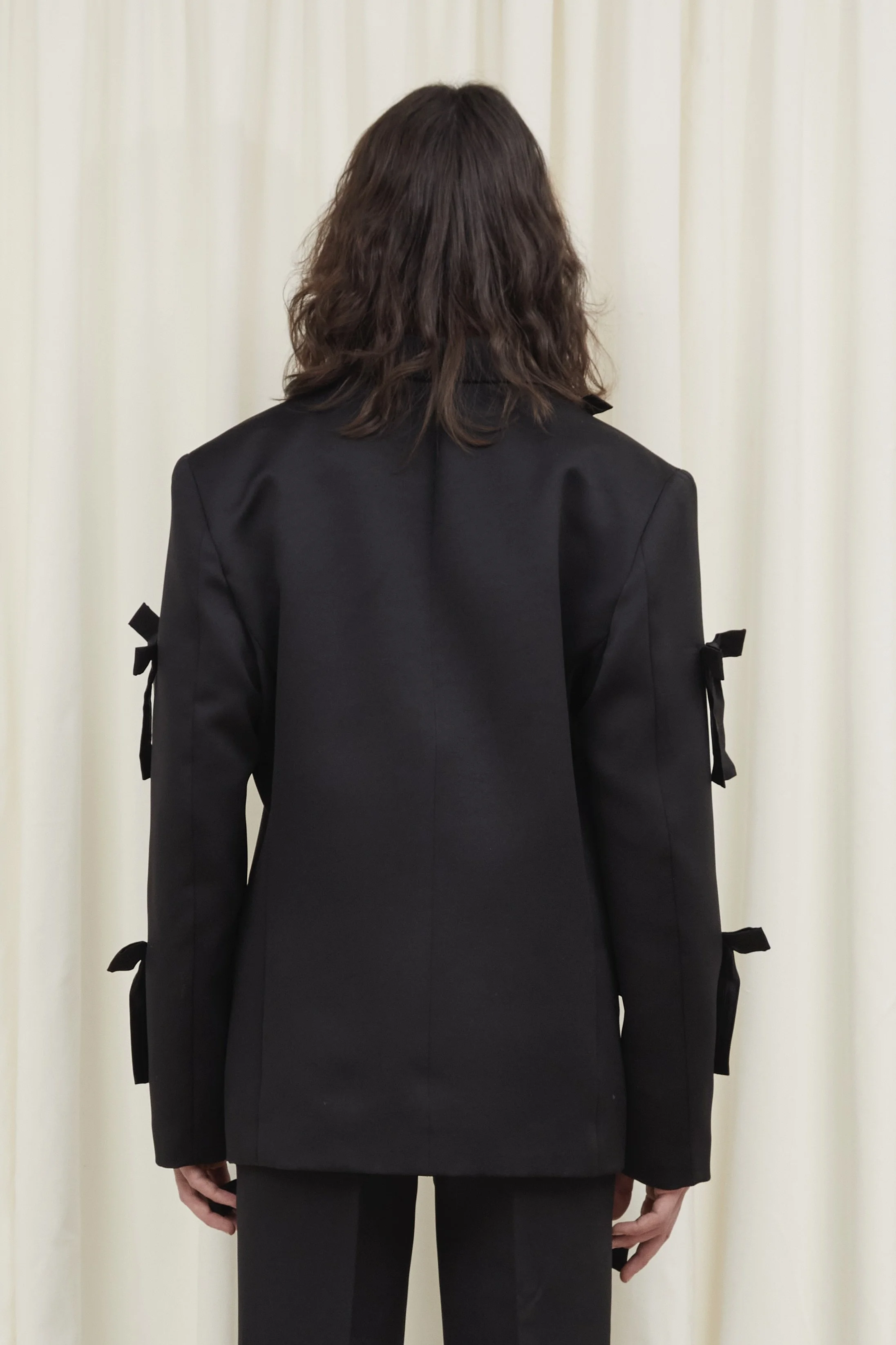 visvim BOWEN BLAZER (SILK)BLACK ブレザー walt-monochromatic-bow